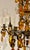 1990s Myran Allan Luxury Lighting Neoclassical Bronze and Amber Crystal Chandelier For Sale - Image 5 of 7