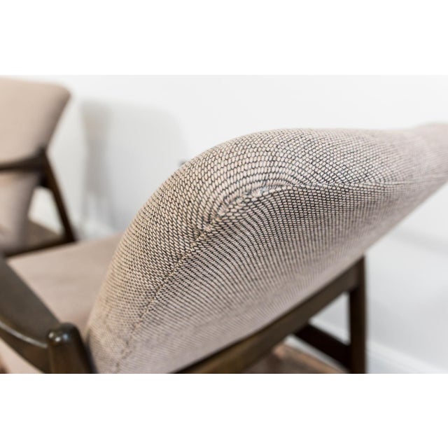 Mid-Century Armchairs GFM-64 by Edmund Homa with Upholstery from Kvadrat, Poland, 1960s, Set of 2 For Sale - Image 9 of 15