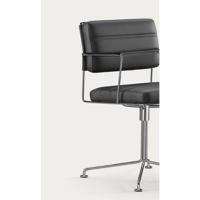 One Collection Time Chair Frame in Chrome and Upholstery from Henrik Tengler For Sale - Image 10 of 14