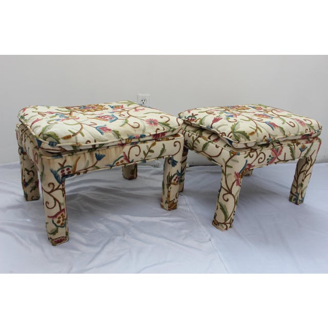 MidCentury Vintage Ottoman Footstools A PAir Chairish