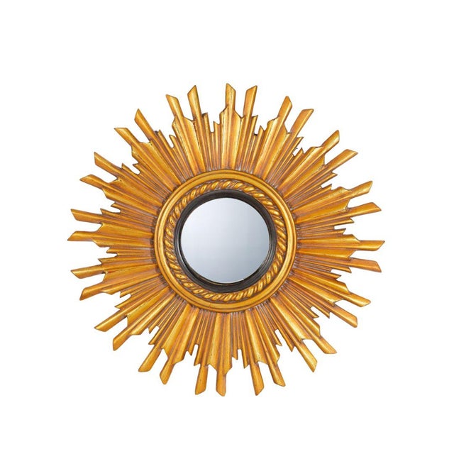 French Gold Leaf Sunburst Mirror For Sale - Image 4 of 5
