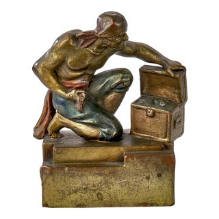 Paul Herzel Pirate Sculpture or Bookend For Sale