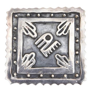 Vintage Bernice Goodspeed Abstract Sterling Silver Brooch and or Pendant, 1940's For Sale