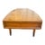 Vintage Mid-Century Modern Long Burlwood Coffee Table For Sale