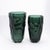 Glass Hand-Blown Murano Modern Tall Faceted Vase in Eucalyptus Green Medium For Sale - Image 7 of 10