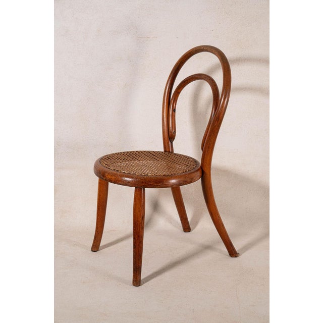 English Children's Bentwood Chair With Cane Seat (C. 1930) by J&j Kohn For Sale - Image 3 of 4