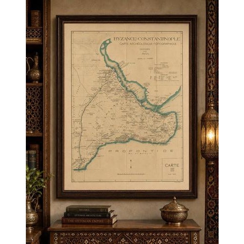 Vintage Archaeological & Topographical Map, 1938 For Sale - Image 11 of 12