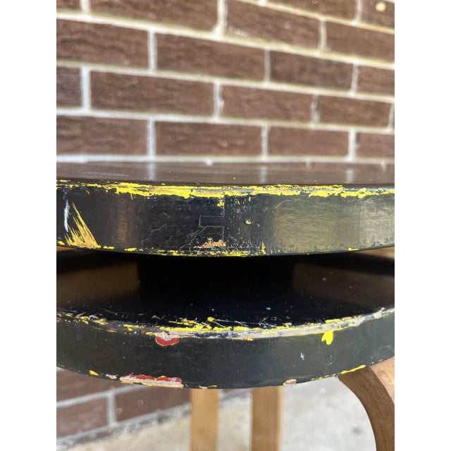 Pair of Vintage Model 60 Painted Stools Attributed to Alvar Aalto For Sale - Image 9 of 15