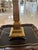 Brass Table Lamp With Custom Black Silk Shade For Sale - Image 9 of 9