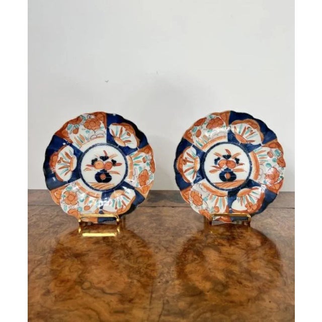 1900 - 1909 Antique Japanese Imari Plates, 1900, Set of 2 For Sale - Image 5 of 5