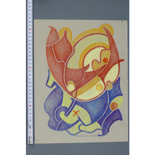 Fritz Klee, Abstract Composition, Germany, 1965, Drawing For Sale - Image 15 of 18