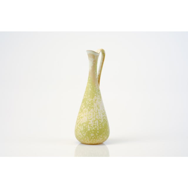 1950s Arl Vase in Green Crystal Glazed Ceramic by Gunnar Nylund for Rörstrand, 1950s For Sale - Image 5 of 10