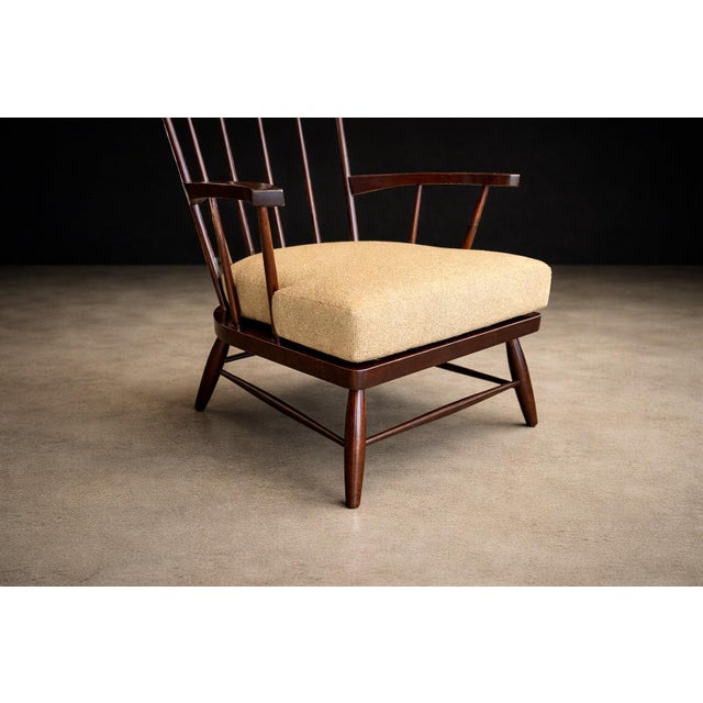 Brazilian Modern Armchair in Imbuia Wood & Cushion, a Forma Decorativa, Brazil, 1960s For Sale - Image 10 of 15