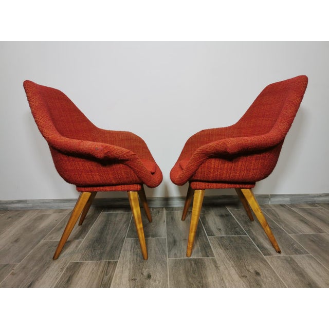 Set of Shell Armchairs by Miroslav Navratil, 1960s, in Good conditions. Designed 1960 to 1969 I have official proof of...