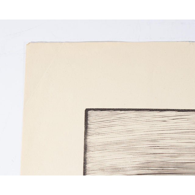 1930s “Pompei - One Way” Woodcut Print by Nino Finamore For Sale - Image 4 of 7