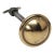 Vintage Beaded Brass Closet Knob With Spindle For Sale