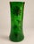 Beige French Art Nouveau Belfort Vase in Enameled Emerald Green Glass by Legras Montjoye, 1900s For Sale - Image 8 of 12
