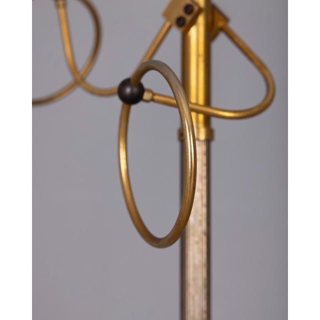Vintage Italian Floor Coat Stand in Golden Brass, 1960s For Sale - Image 11 of 13