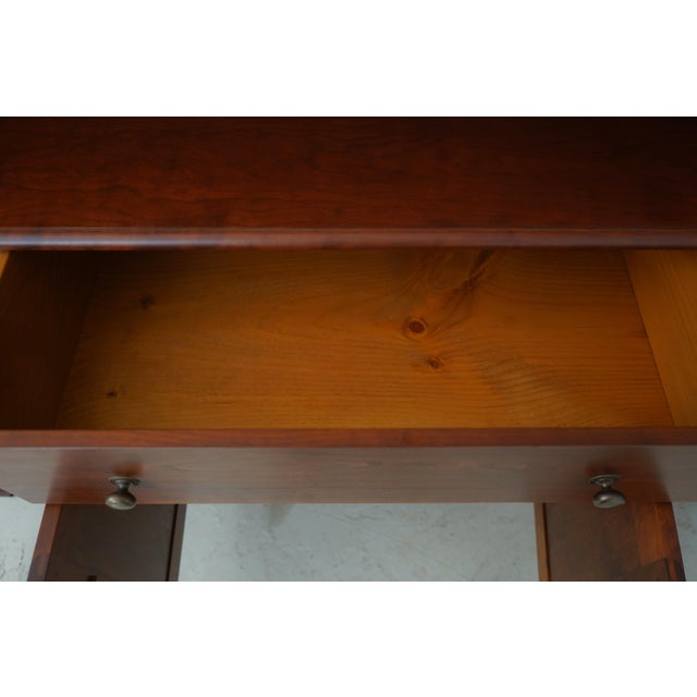 1980s Dr Dimes Cherry Stepback Dutch Cabinet Cupboard For Sale - Image 5 of 18