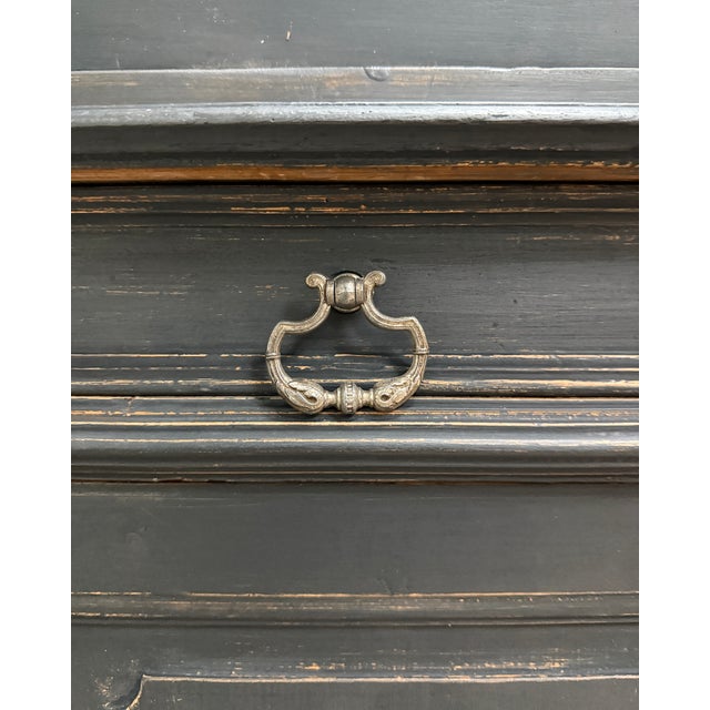 Louis-Philippe Sideboard in Glass and Wood For Sale - Image 10 of 17