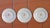 These three differents (in the drawing)dessert plates were designed by Gio Ponti for Richard Ginori in 1933. Each plate is...