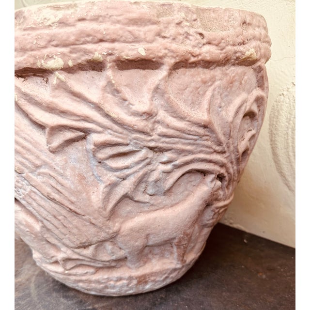 Vintage Italian Tertacotta Tuscan Majolica Planters-a Pair For Sale - Image 4 of 13