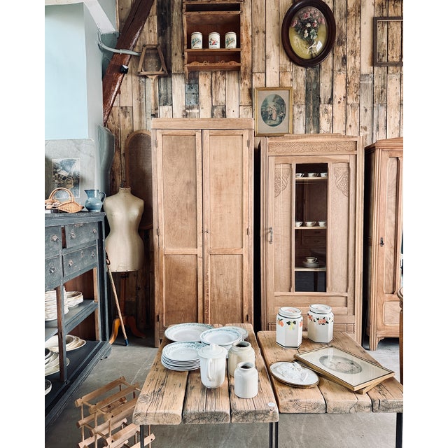 Parisian-Style School Wardrobe in Oak, 1950s For Sale - Image 13 of 15