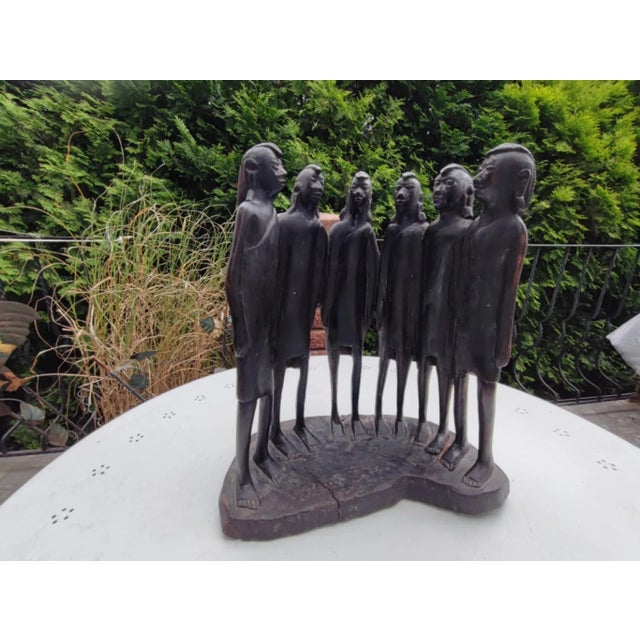 Sculpture of the Makonde People Family Tree, 1970s For Sale - Image 6 of 6