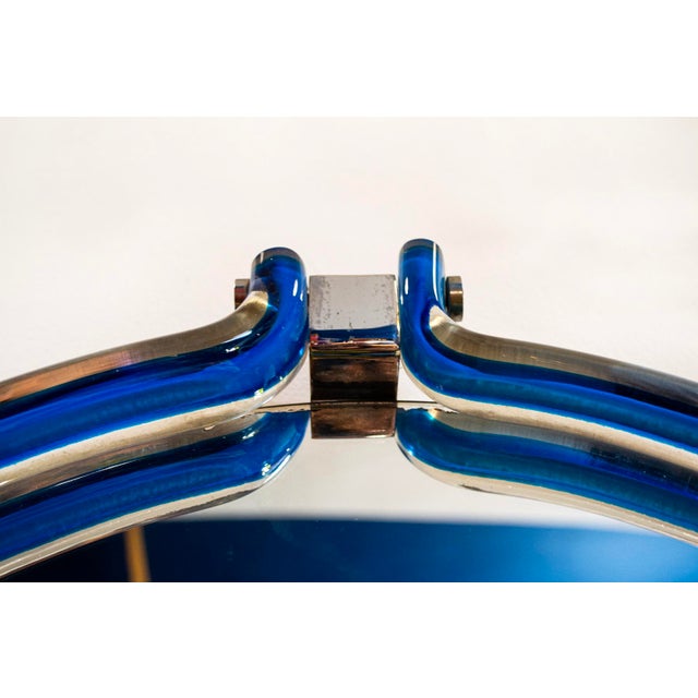 Vintage Italian Mirror with Murano Glass Frame, 1970s For Sale - Image 4 of 6