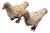 Mid-Century Cast Iron Garden Dove Sculptures, Matched Pair For Sale