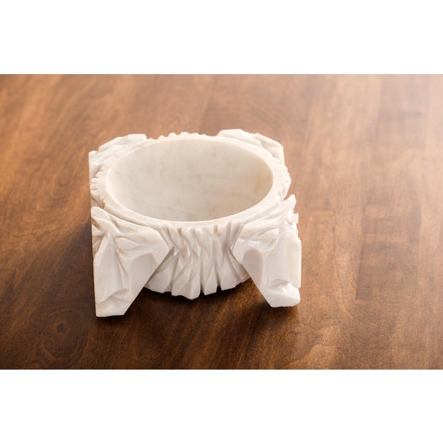 Vintage Art Deco Carrara Marble Valet Tray For Sale - Image 11 of 12
