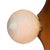Mid 20th Century Space Age Model Sputnik Hanging Pendant with Wooden Base, Brass Details and Glass Domes, 1960s For Sale - Image 5 of 9