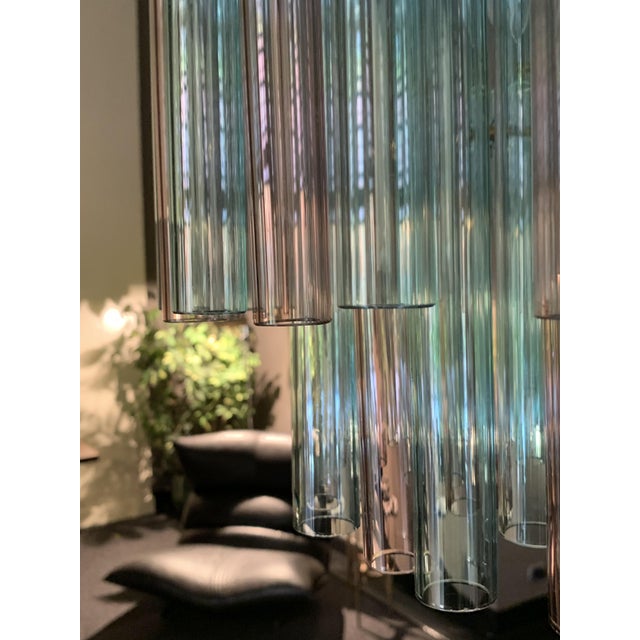 Vintage Italian Glass Chandelier by Venini, 1964 For Sale - Image 9 of 14