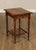 High Quality Antique Oak Two-Tier Occasional Table with Spindle Turned Legs and Carved Foliate Accents