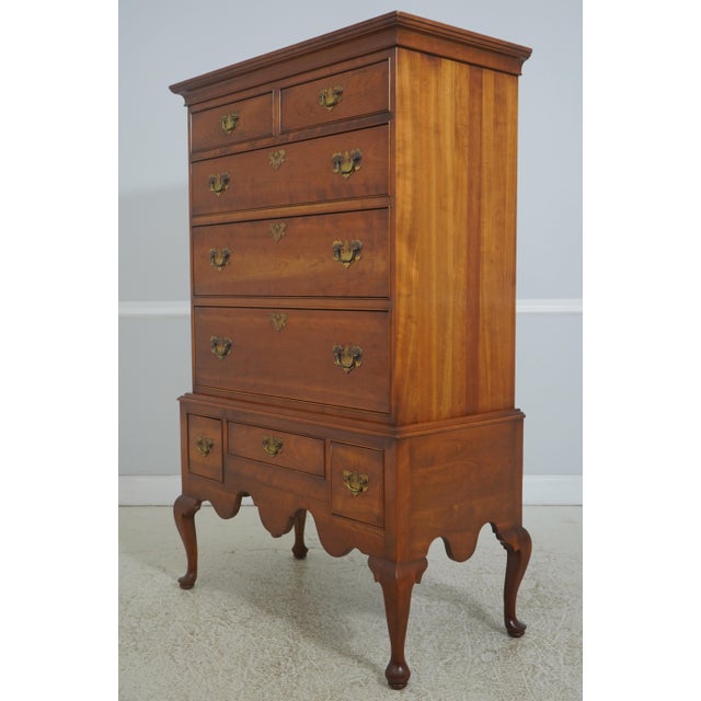 Age: Approx: 40 Years Old Details: Solid Cherry Dovetailed Drawer Construction High Quality Construction New England Style...