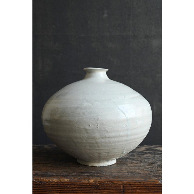 White Joseon Dynasty White Porcelain Jar / 15th-19th Century / Excavated Flower Vase For Sale - Image 8 of 18