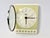 Mid-Century Modern Vintage Kitchen Ceramic Wall Clock from Diehl, 1960s For Sale - Image 3 of 9