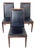 MCM Dillingham Walnut High-Back Dining Chairs, Circa 1960s, Set 3 For Sale