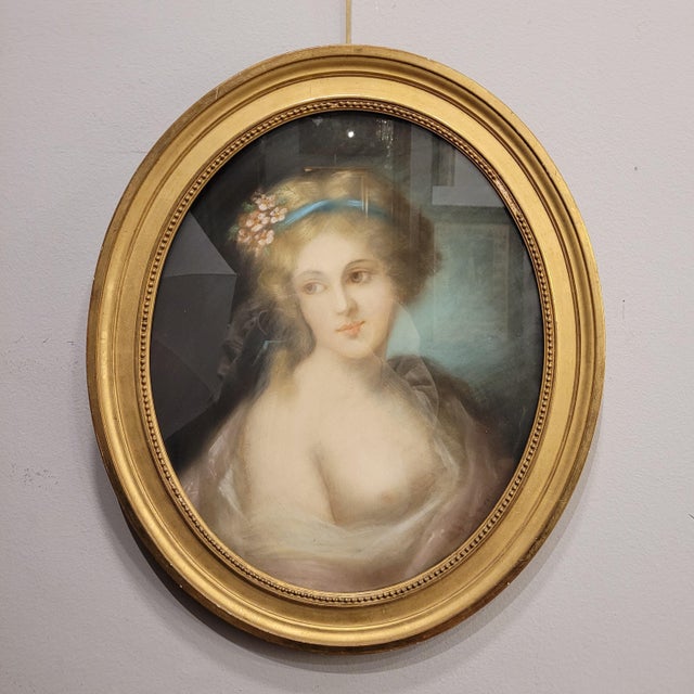 After Rosalba Carriera, Allegory, 19th Century, Pastel on Paper For Sale - Image 4 of 18