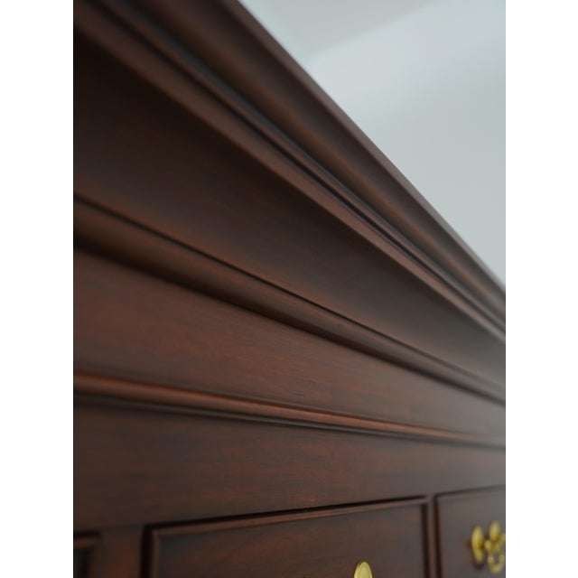 Wood Henkel Harris Cherry 9 Drawer Tall Chest For Sale - Image 7 of 15