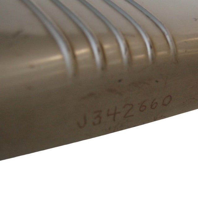 Dark Gray 1950s Gunmetal Grey Machine Age Tanker Fluorescent Desk Lamp For Sale - Image 8 of 11