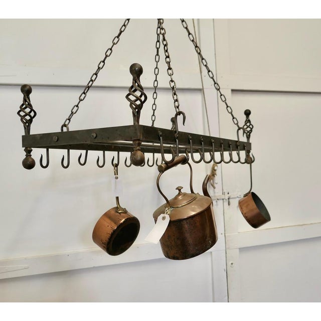 Iron Kitchen Utensil or Pot Hanger, 1920s For Sale - Image 10 of 11