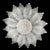 Illuminate your space with this Modernist Hand-Blown Mottled Murano Glass Acanthus Flush Mount Chandelier, crafted in...