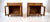 A pair of Mid 20th Century French Regency style Walnut nightstands with striking fiery wood grains, single drawer, two...