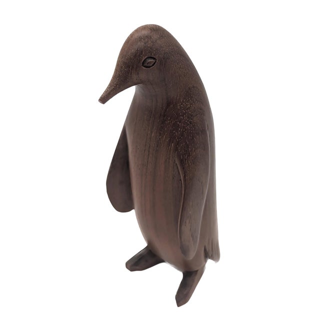 Mid 20th Century Danish Teak Wood Penguin Figurine For Sale In Miami - Image 6 of 10
