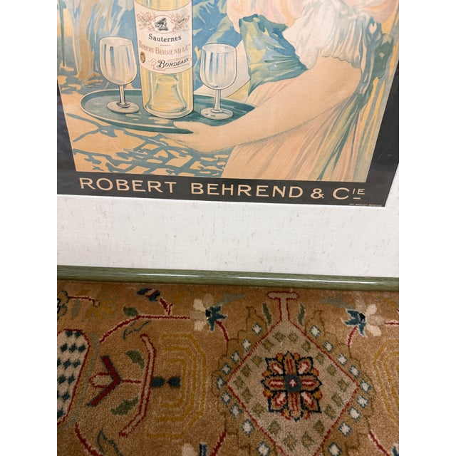 Early 20th Century Belle Epoque Advertising Artwork, Framed For Sale In San Francisco - Image 6 of 12