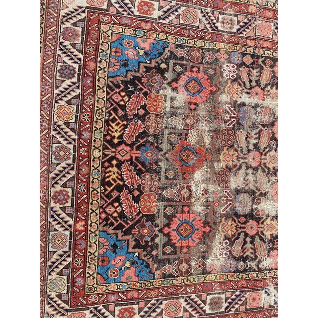 Antique Distressed Kurdish Northwest Rug, 1890s For Sale - Image 17 of 18