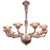 Modern Amethyst Murano Glass Chandelier With 10 Arms For Sale