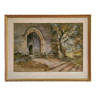 Joseph J. Jenkins, Haddon Hall, 19th Century, Watercolour For Sale