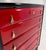 Black Italian Art Deco Cherry Red Parchment and Black Lacquered Chest of Drawer, 1950s For Sale - Image 8 of 10